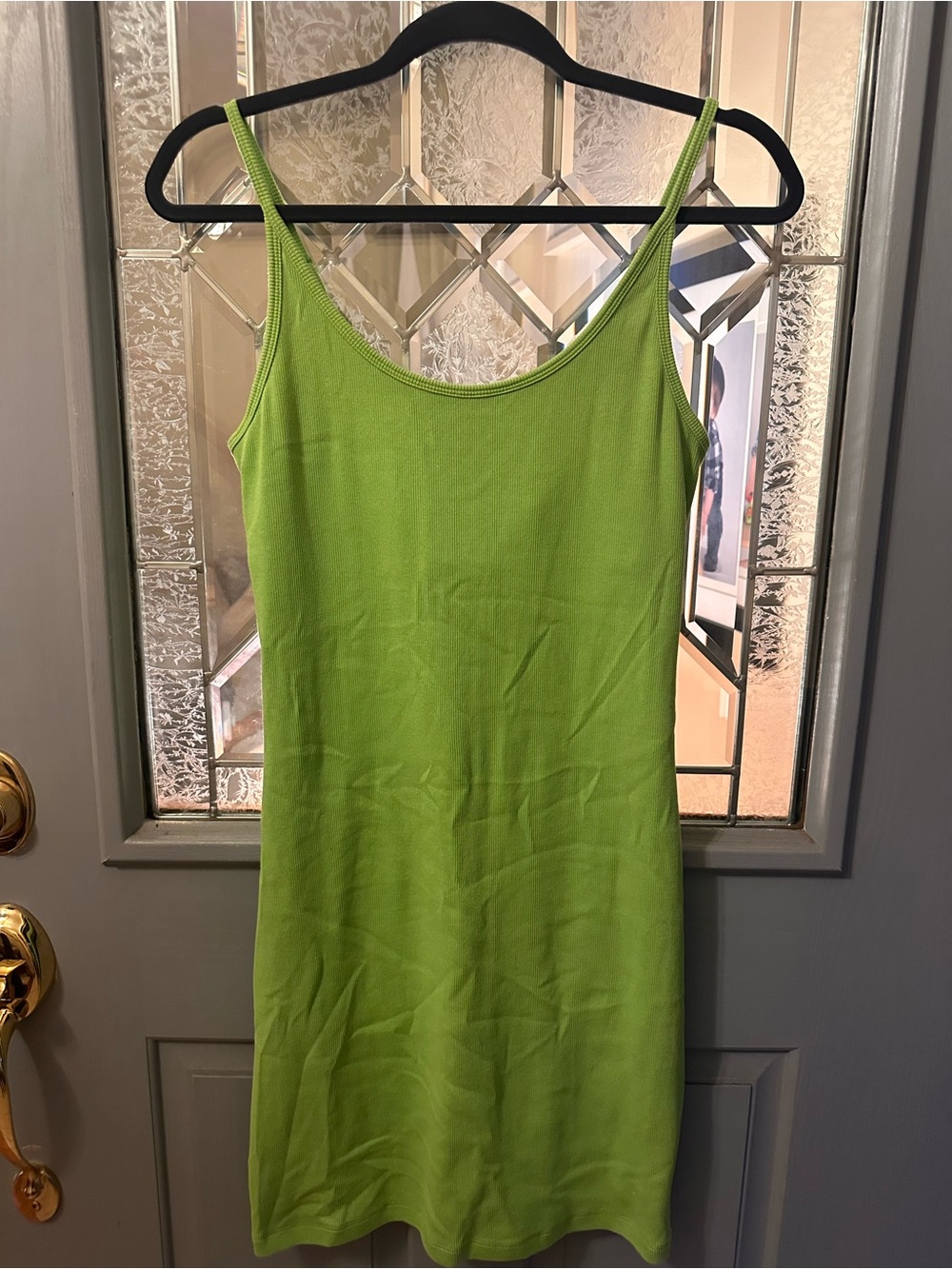 Old Navy Lime Green Spaghetti-Strap Slip Dress